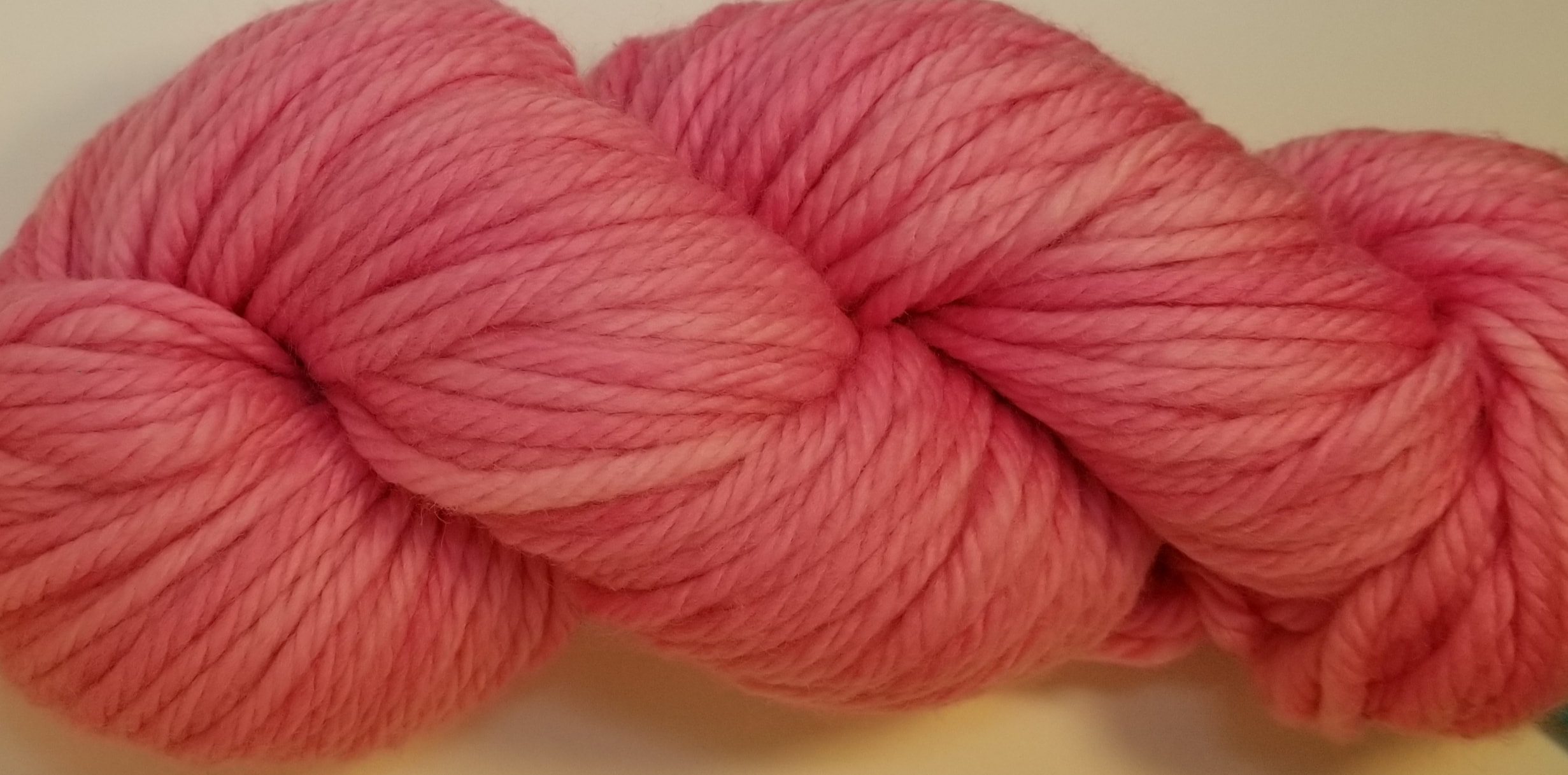 Bulky wt. merino wool yarn-Hot Pink